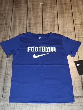 NWT Nike Royal Blue Football Logo Tee